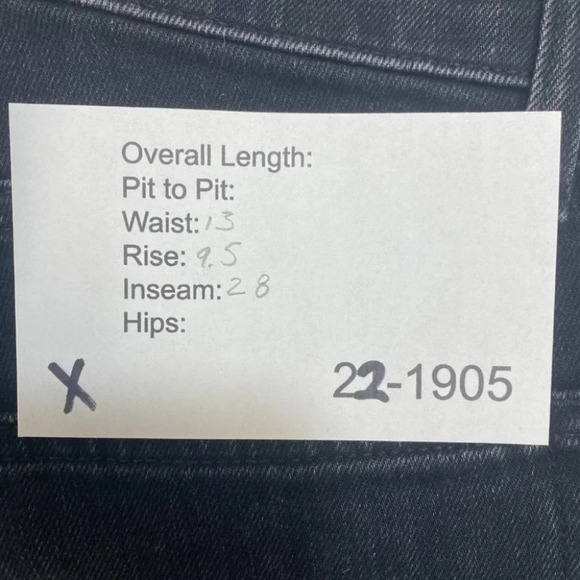 Nili Lotan Mid Rise Distressed Jeans Black Women's 24 Skinny - Picture 9 of 9